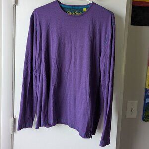 Robert Graham Purple Long Sleeve T-Shirt Size Medium